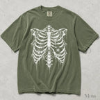 Spider Web Ribcage Comfort Colors T-Shirt - Moss / S - T-Shirt