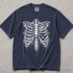 Spider Web Ribcage Comfort Colors T-Shirt - Navy / S - T-Shirt