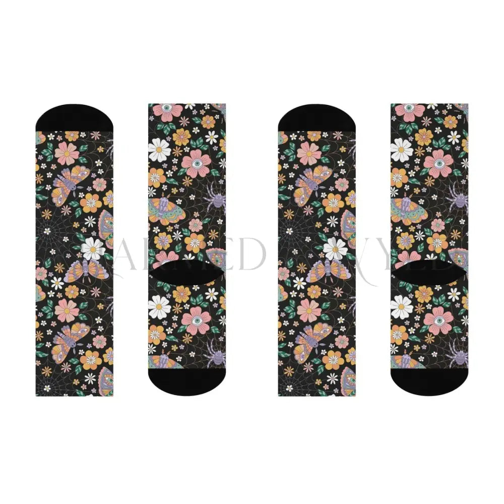 Spiderweb Wildflower Adults Unisex Socks