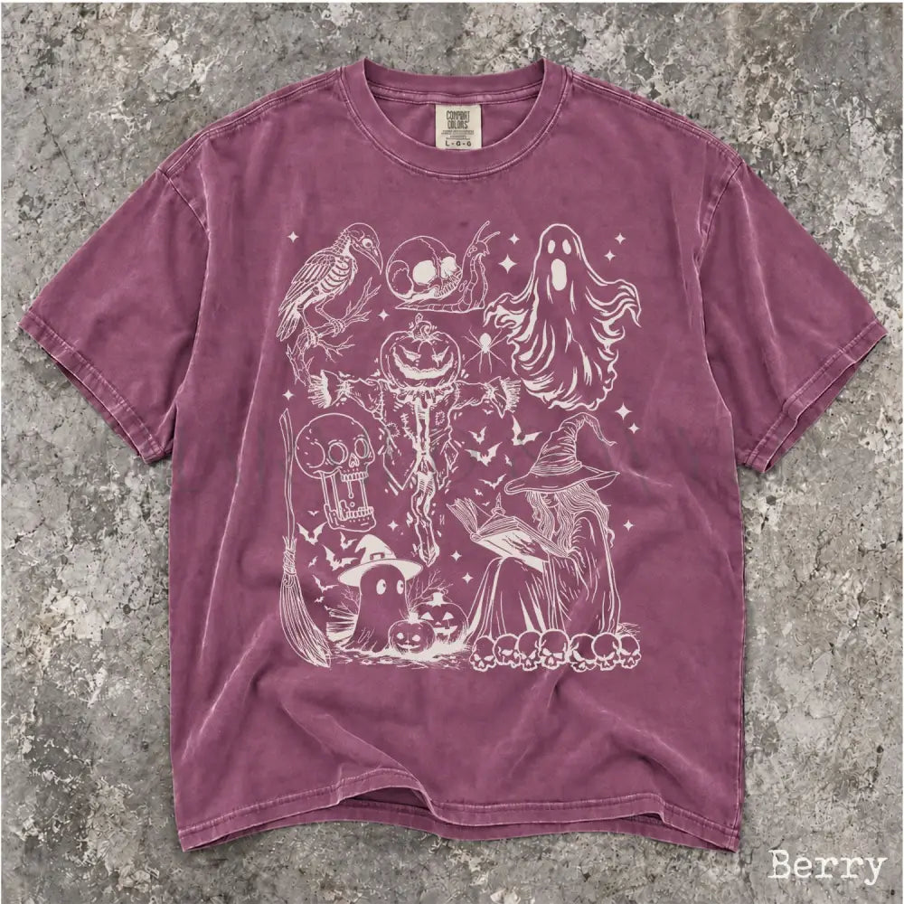 Spookiness Halloween Comfort Colors T-Shirt - Berry / S - T-Shirt
