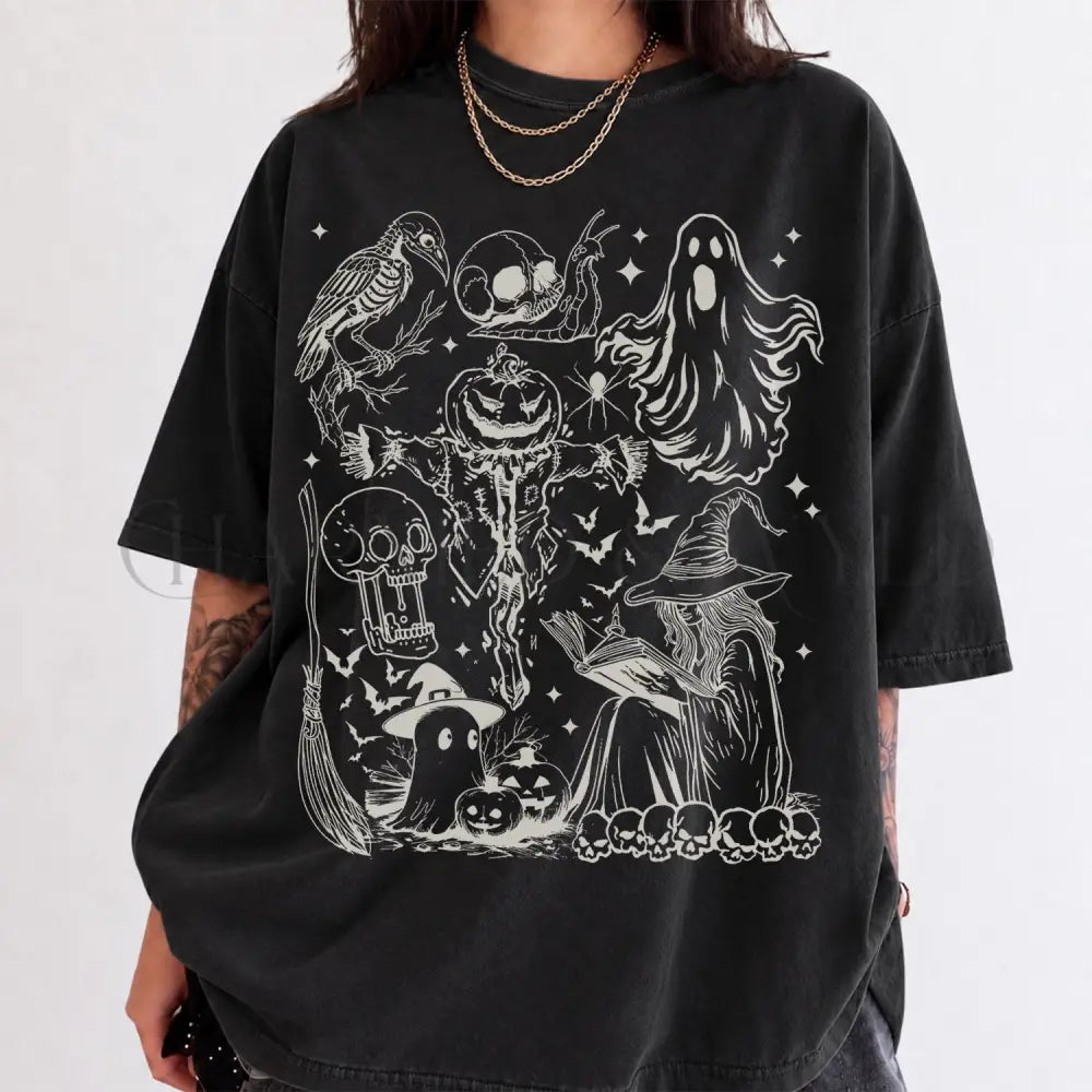 Spookiness Halloween Comfort Colors T-Shirt - Black / S - T-Shirt