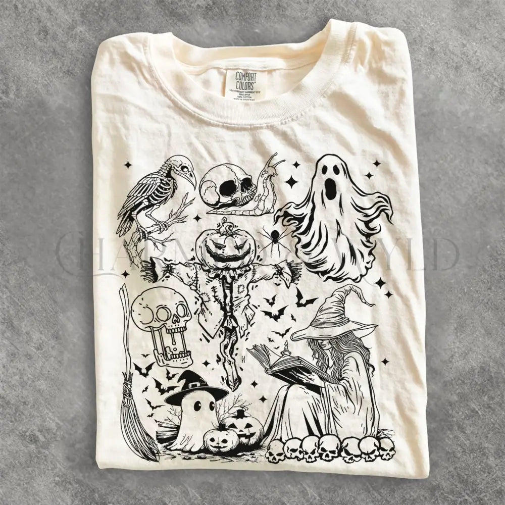 Spookiness Halloween Comfort Colors T-Shirt - Ivory / S - T-Shirt