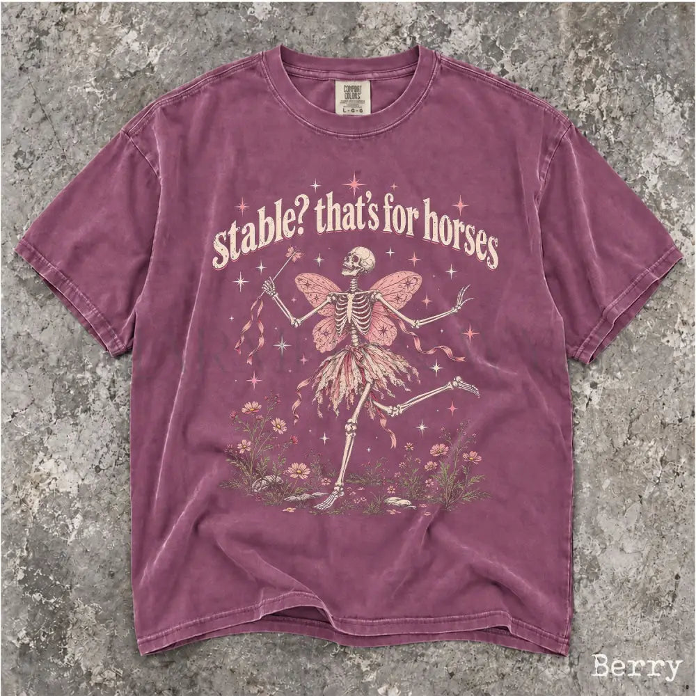 Stable Thats for Horses Comfort Colors Shirt - Berry / S - T-Shirt