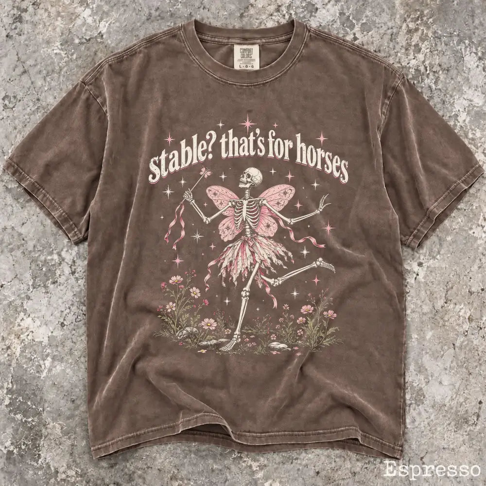 Stable Thats for Horses Comfort Colors Shirt - Espresso / S - T-Shirt