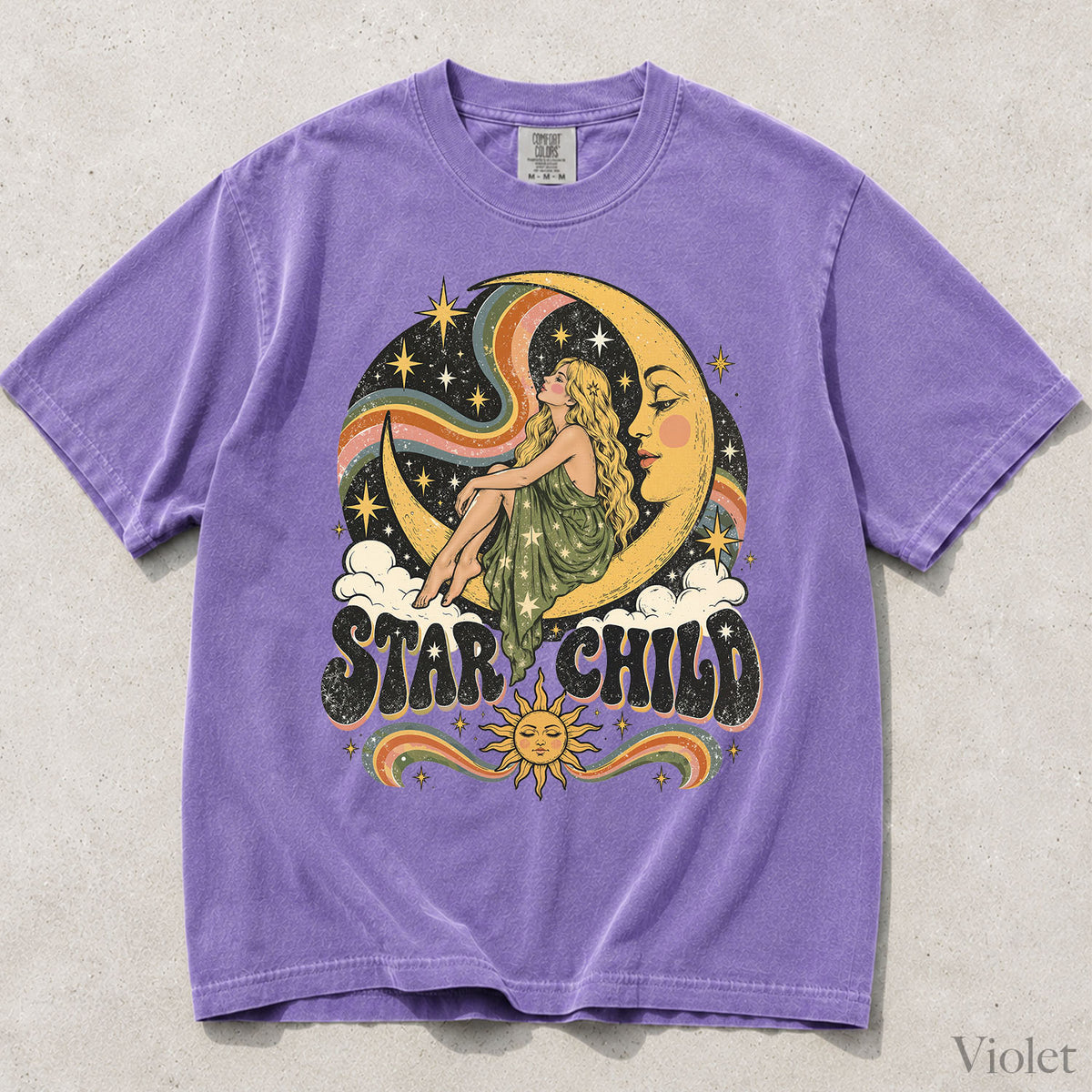 Star Child Comfort Colors T-Shirt