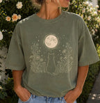 Stargazing Cat Moon T-Shirt - T-Shirt