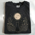 Stargazing Cat Moon T-Shirt - T-Shirt