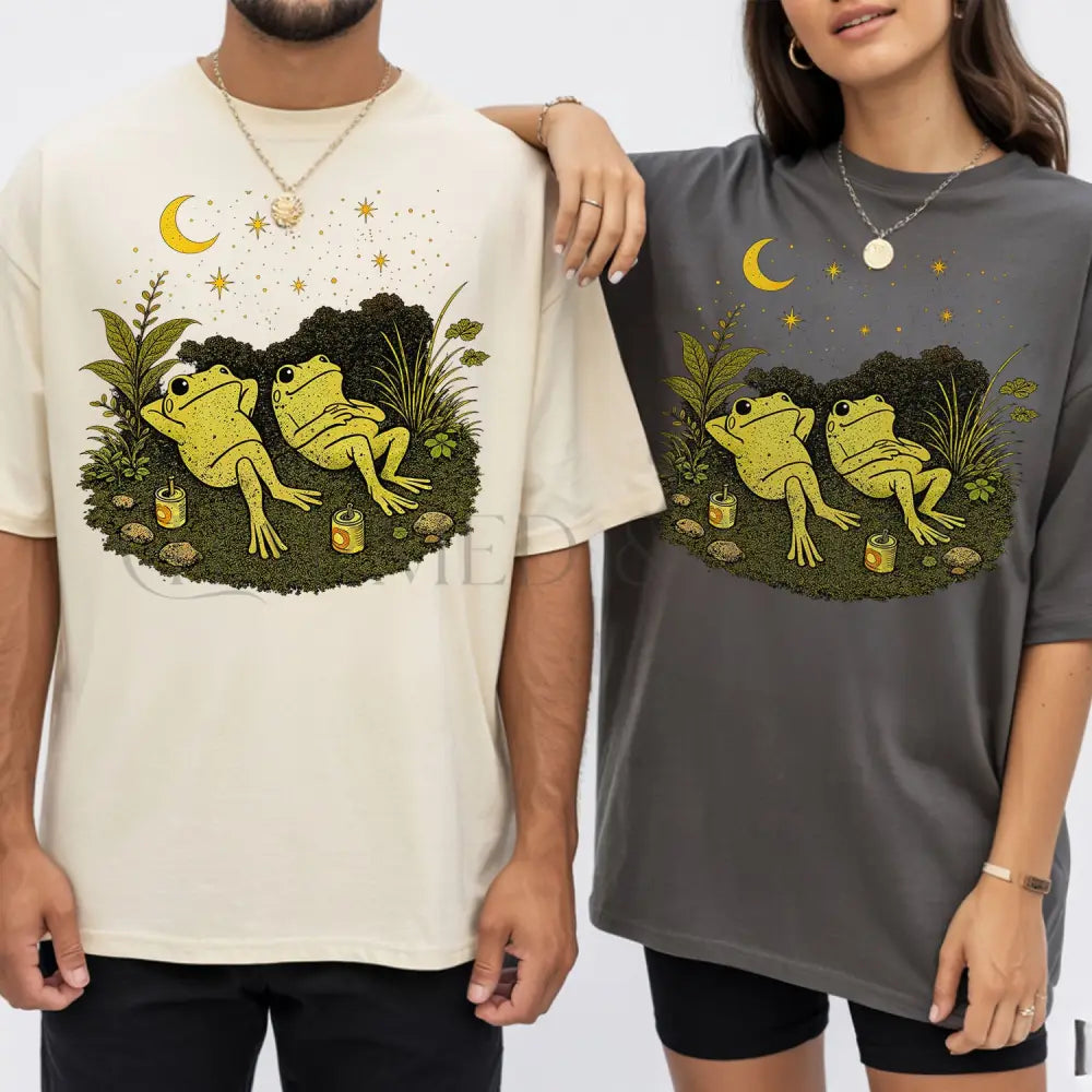 Stargazing Frogs T-Shirt - T-Shirt