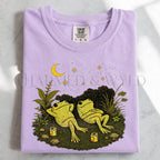 Stargazing Frogs T-Shirt - Orchid / S - T-Shirt