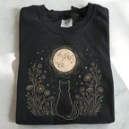 Stargazing Cat Moon T-Shirt