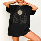 Stargazing Cat Moon T-Shirt