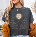 Stargazing Cat Moon T-Shirt