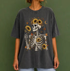 Sunflower Soul Skeleton T-Shirt - T-Shirt
