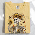 Sunflower Soul Skeleton T-Shirt - Butter / S - T-Shirt