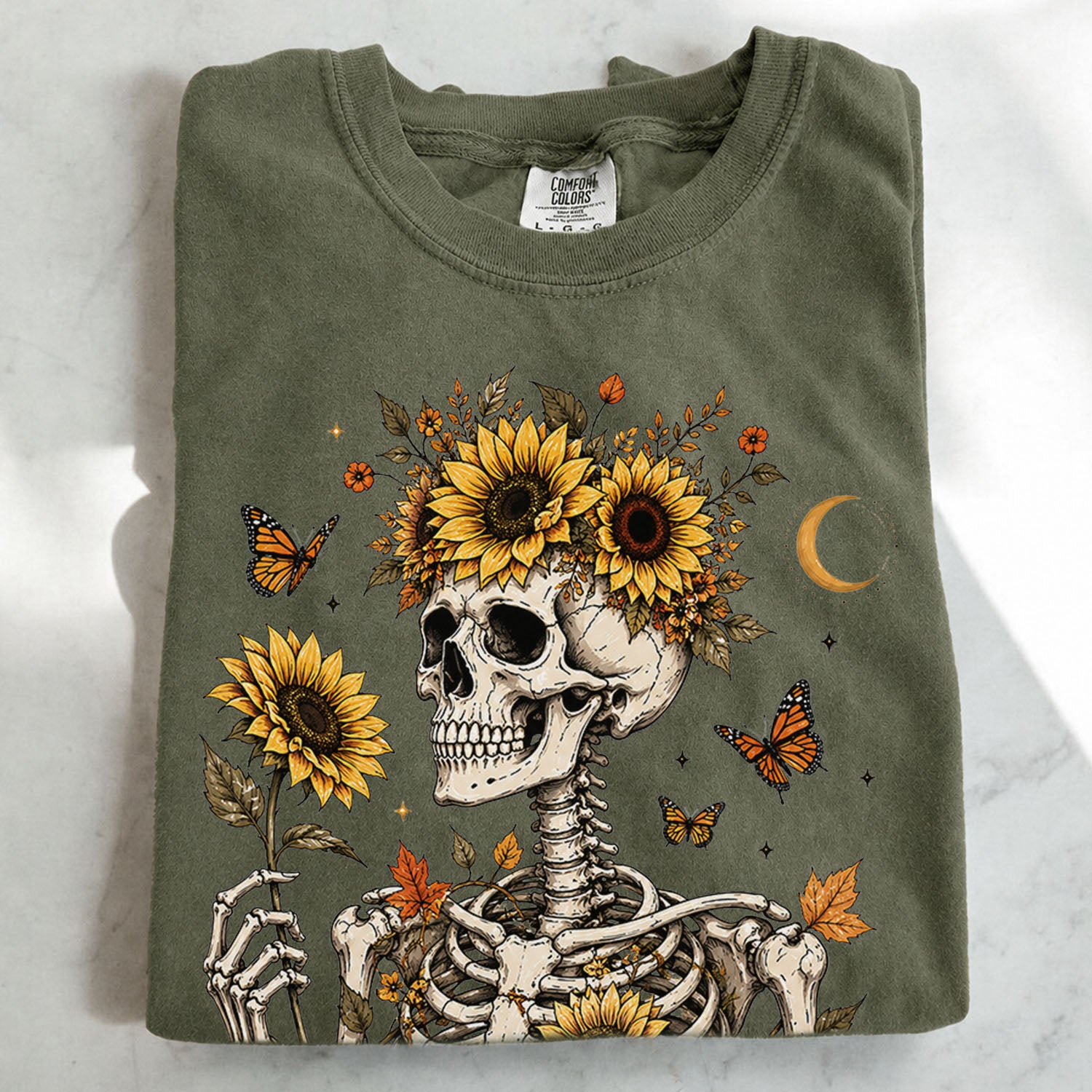 Sunflower Soul Skeleton T-Shirt