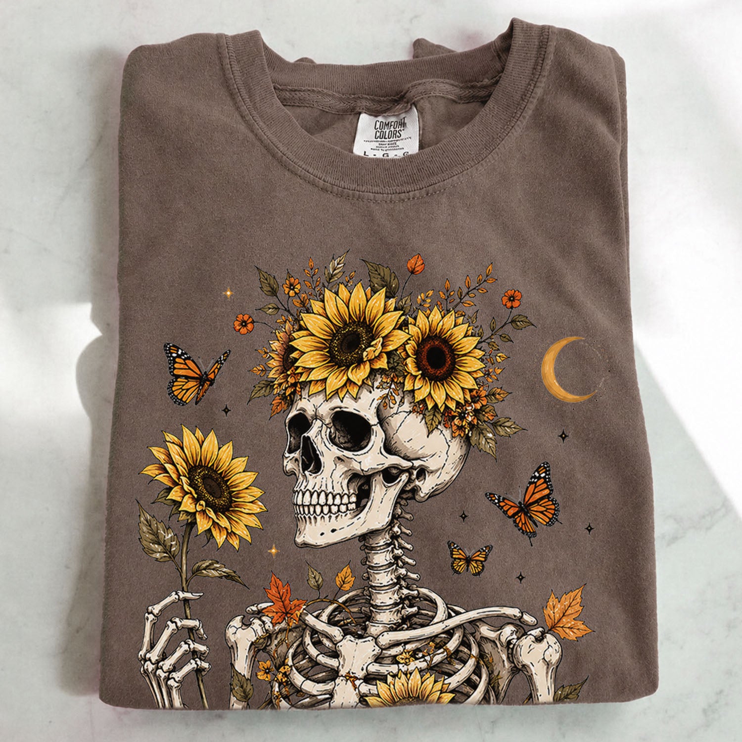 Sunflower Soul Skeleton T-Shirt – Charmed and Wyld