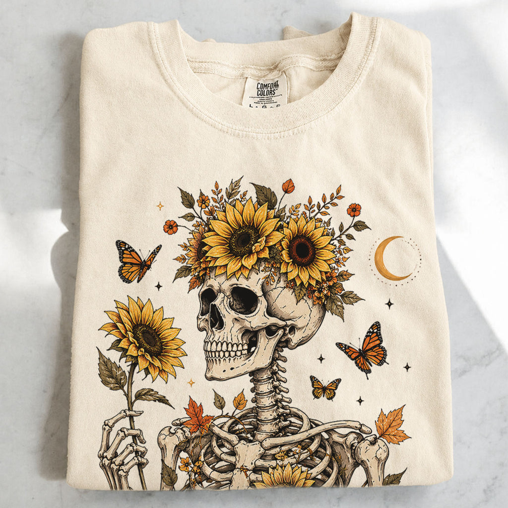 Sunflower Soul Skeleton T-Shirt