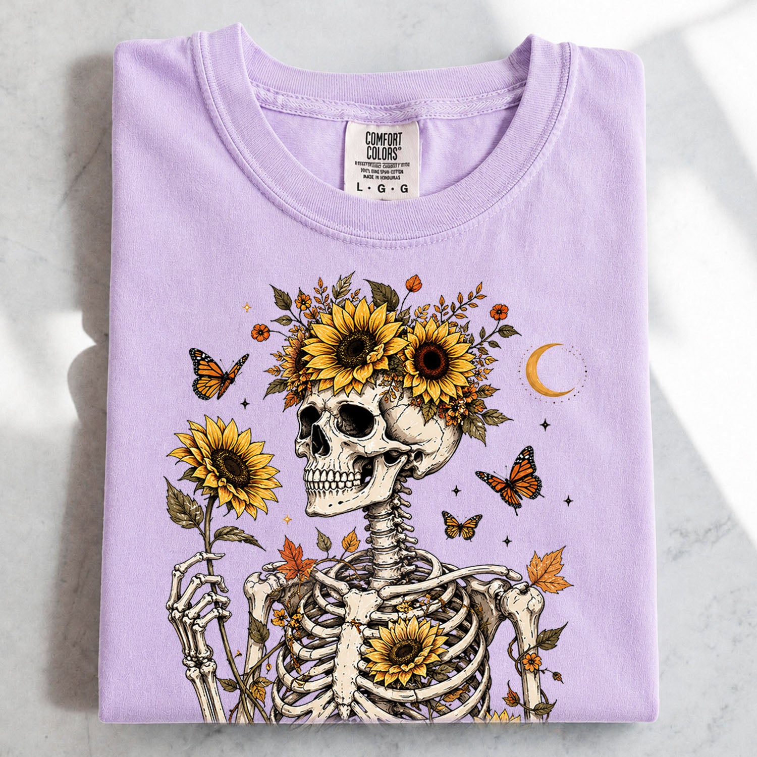 Sunflower Soul Skeleton T-Shirt – Charmed and Wyld
