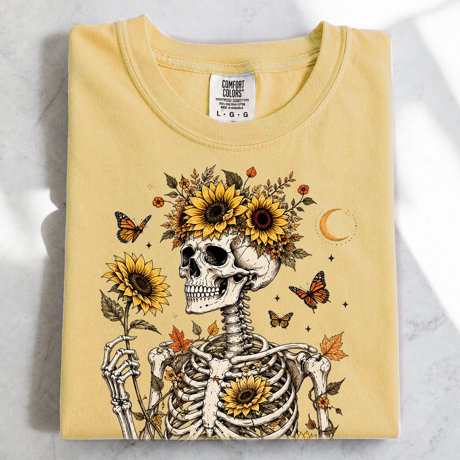Sunflower Soul Skeleton T-Shirt – Charmed and Wyld