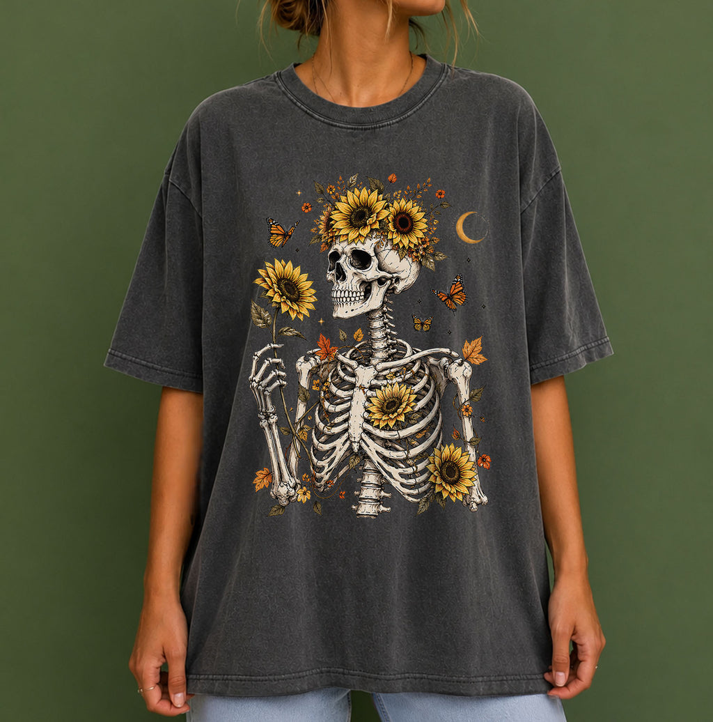 Sunflower Soul Skeleton T-Shirt