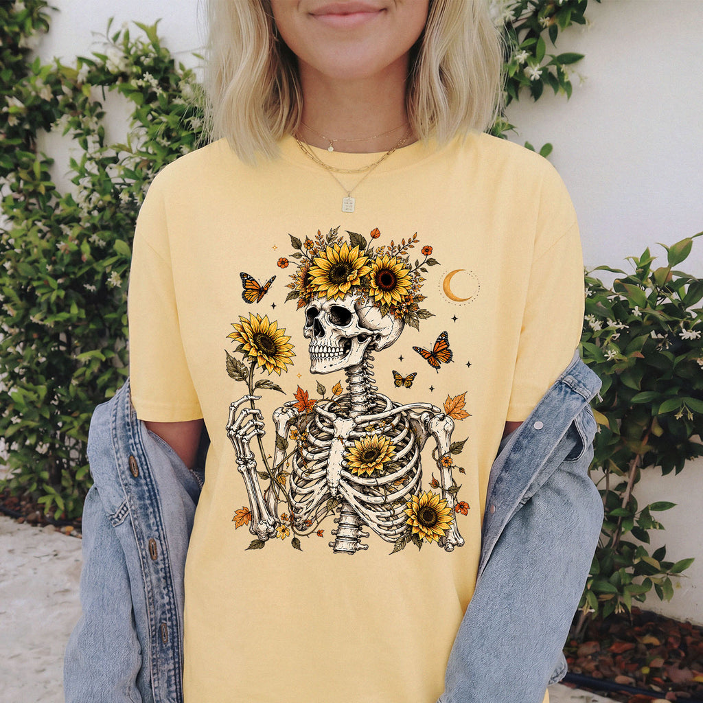 Sunflower Soul Skeleton T-Shirt