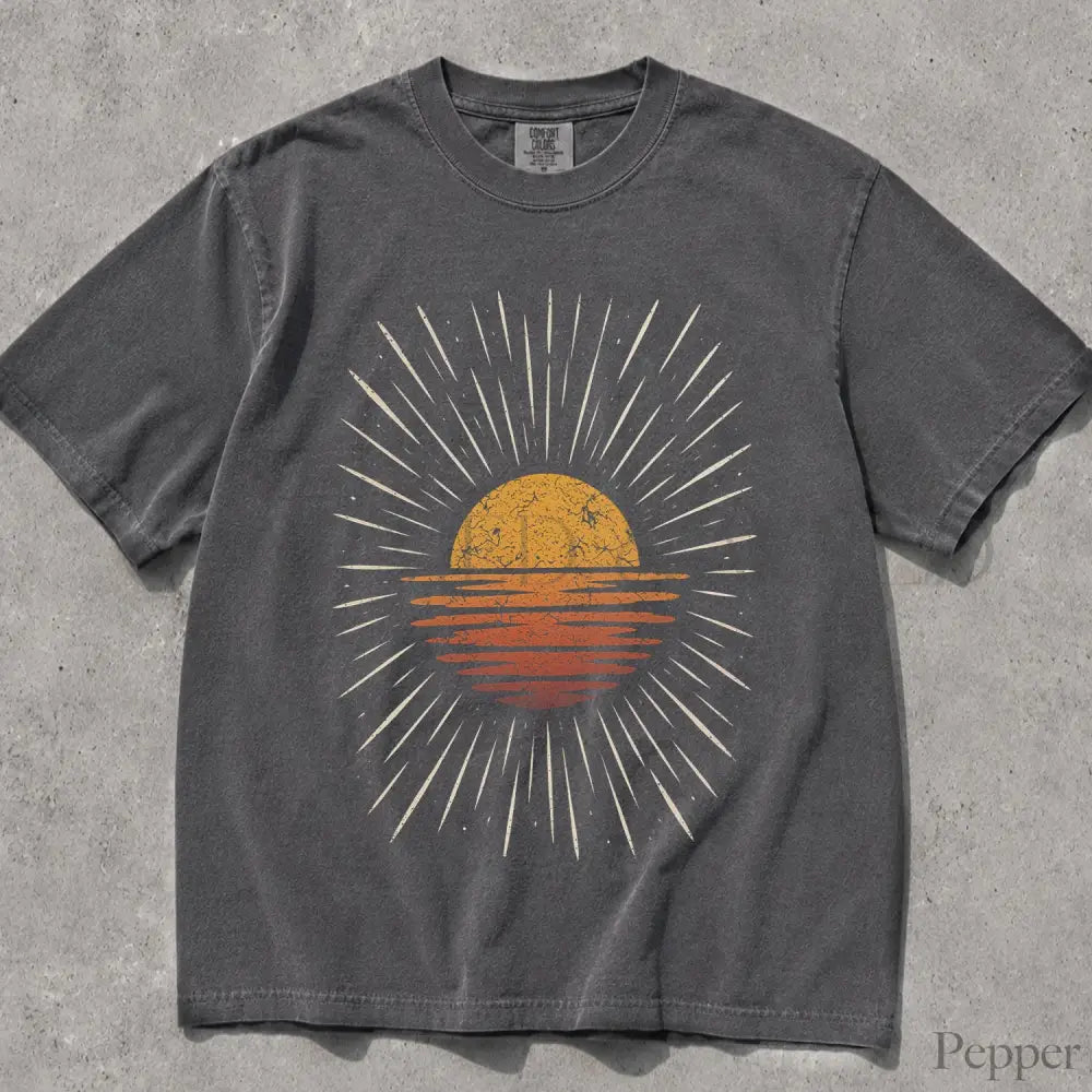 Sunset Burst Comfort Colors T-Shirt - T-Shirt