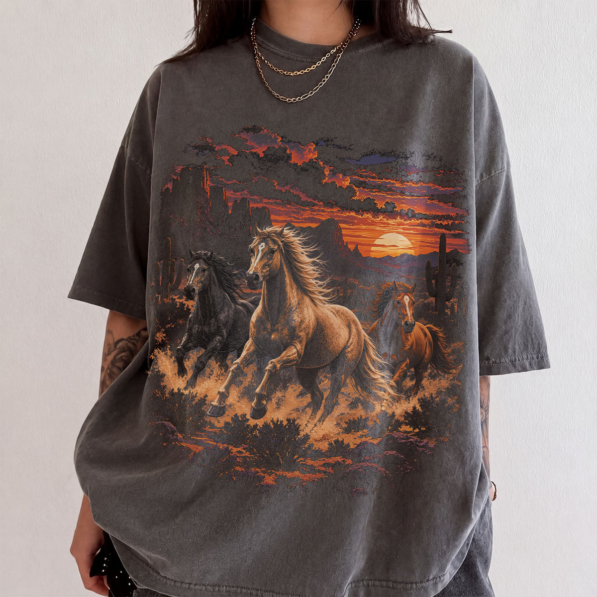 Wild West Horse Comfort Colors T-Shirt