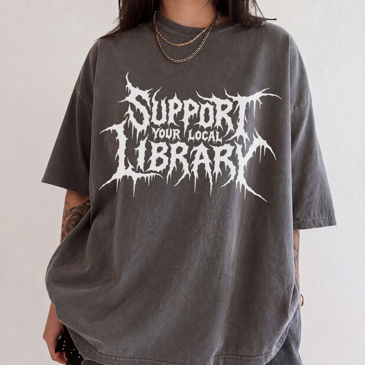 Support Your Local Library Comfort Colors T-Shirt