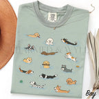 Swimming Dogs Comfort Colors T-Shirt - Bay / S - T-Shirt