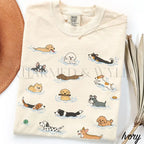 Swimming Dogs Comfort Colors T-Shirt - Ivory / S - T-Shirt