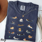Swimming Dogs Comfort Colors T-Shirt - Navy / S - T-Shirt