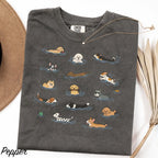Swimming Dogs Comfort Colors T-Shirt - Pepper / S - T-Shirt