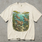 Swimming Otter Comfort Colors T-Shirt - T-Shirt