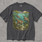 Swimming Otter Comfort Colors T-Shirt - T-Shirt