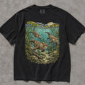 Swimming Otter Comfort Colors T-Shirt - Black / S - T-Shirt