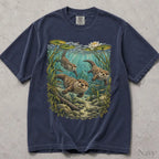 Swimming Otter Comfort Colors T-Shirt - Navy / S - T-Shirt