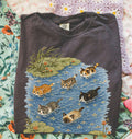 Swimming Cats in Pond T-Shirt
