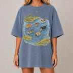 Swimming Cats in Pond T-Shirt