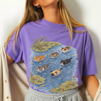 Swimming Cats in Pond T-Shirt