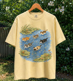 Swimming Cats in Pond T-Shirt