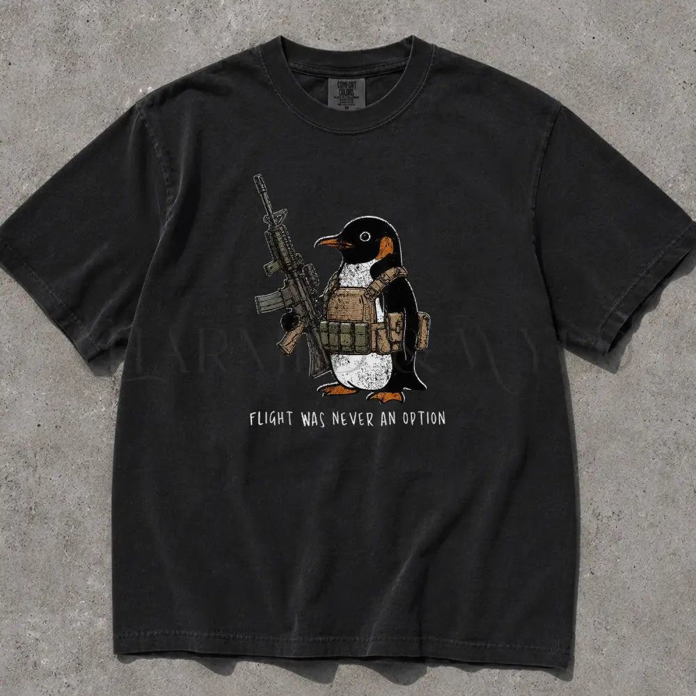 Tactical Penguin Comfort Colors T-Shirt - T-Shirt