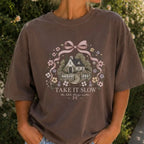 Take It Slow Coquette Cottage T-Shirt - T-Shirt