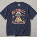 Take Me to Your Readers UFO Comfort Colors T-Shirt - Navy / S - T-Shirt