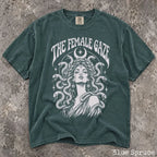 The Female Gaze Medusa Comfort Colors T-Shirt - Blue Spruce / S - T-Shirt