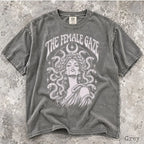 The Female Gaze Medusa Comfort Colors T-Shirt - Grey / S - T-Shirt