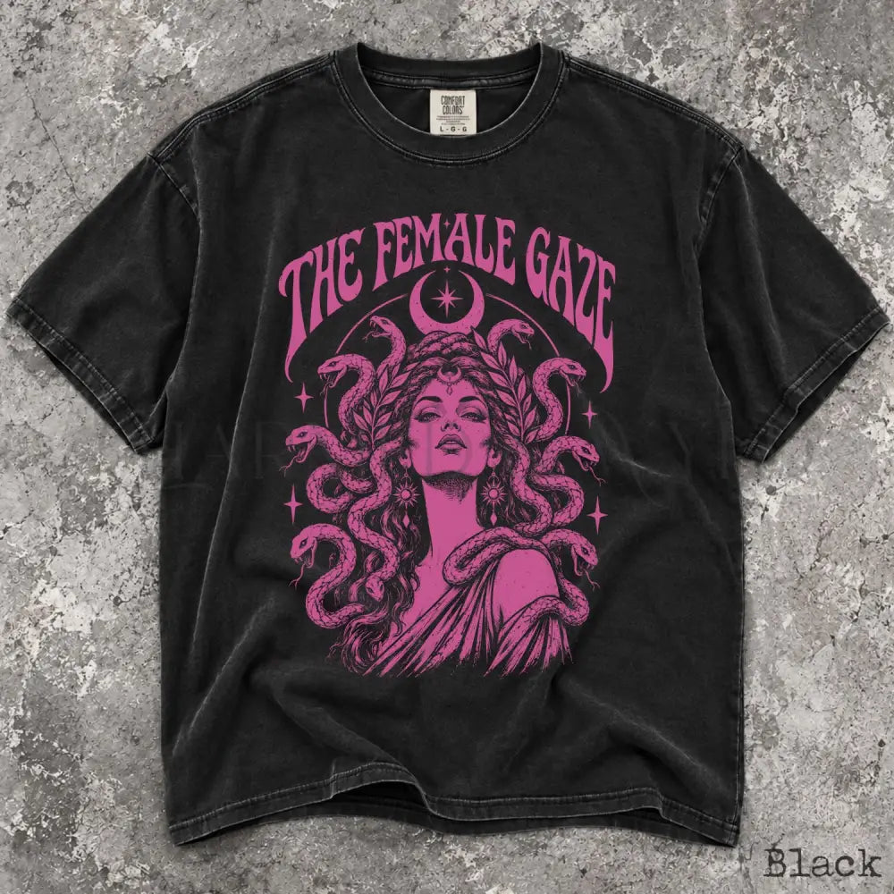 The Female Gaze Medusa Pink Comfort Colors T-Shirt - T-Shirt