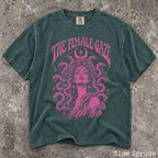 The Female Gaze Medusa Pink Comfort Colors T-Shirt - Blue Spruce / S - T-Shirt