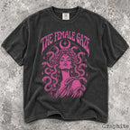 The Female Gaze Medusa Pink Comfort Colors T-Shirt - Graphite / S - T-Shirt