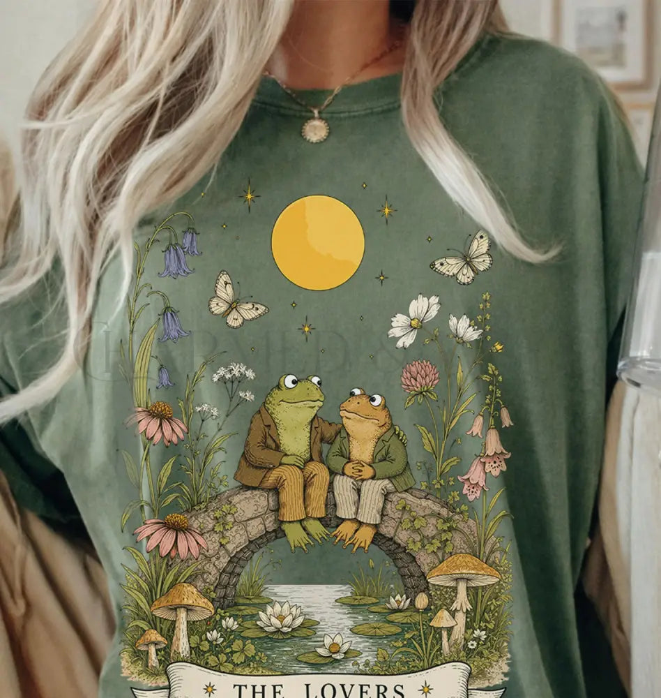The Lovers Frog T-Shirt - Moss / S - T-Shirt