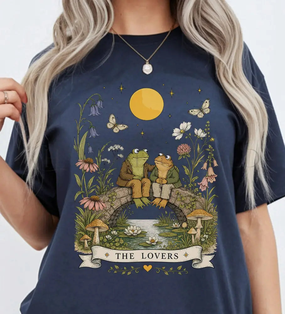 The Lovers Frog T-Shirt - Navy / S - T-Shirt